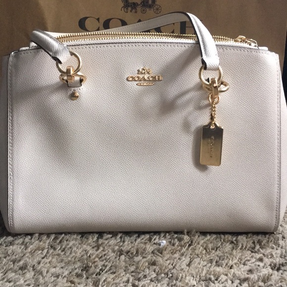 Coach Handbags - NWT Cream Coach Carryall Bag